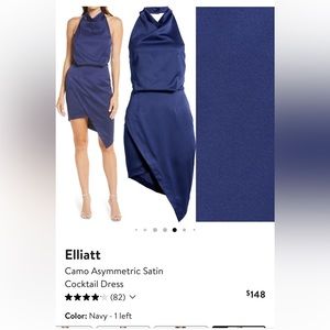 Elliatt navy cocktail dress, size medium, worn once